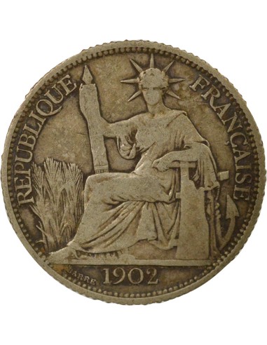 Indo-Chine Fr. Indochine Française - 20 Centiemes Argent 1902 20 centimes Argent 1902 A Paris