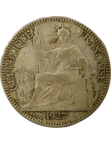 Indo-Chine Fr. Indochine Française - 10 Centièmes Argent 1927 10 centimes Argent 1927 A - Paris