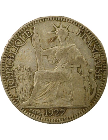 Indo-Chine Fr. Indochine Française - 10 Centièmes Argent 1927 10 centimes Argent 1927 A - Paris