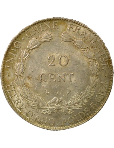 Indo-Chine Fr. French Indochina - 20 Cent silver 1930 20 centimes Argent 1930 A Paris