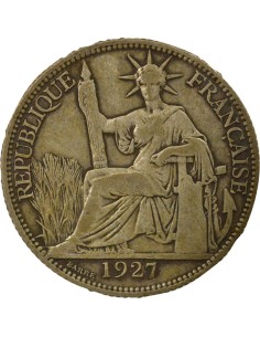 Indo-Chine Fr. Indochine Française - 20 Centiemes Argent 1927 20 centimes Argent 1927 A Paris 2