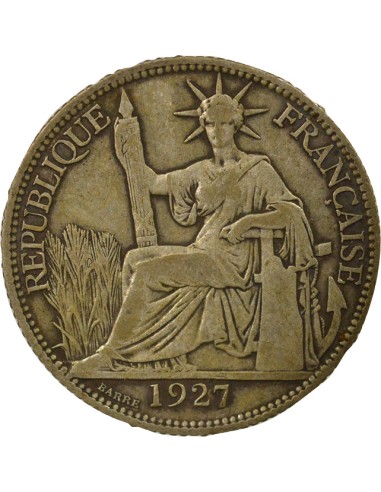 Indo-Chine Fr. Indochine Française - 20 Centiemes Argent 1927 20 centimes Argent 1927 A Paris