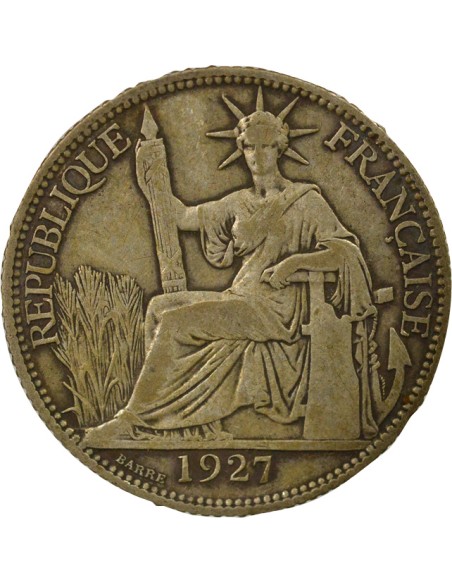 Indo-Chine Fr. Indochine Française - 20 Centiemes Argent 1927 20 centimes Argent 1927 A Paris