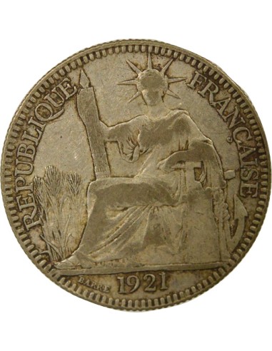 Indo-Chine Fr. Indochine Française - 10 Centièmes Argent 1921 10 centimes Argent 1937 A - Paris