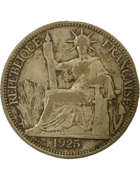 Indo-Chine Fr. Indochine Française - 20 Centiemes Argent 1925 20 centimes Argent 1925 A Paris