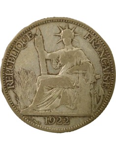Indo-Chine Fr. Indochine Française - 20 Centiemes Argent 1922 20 centimes Argent 1922 A Paris 2