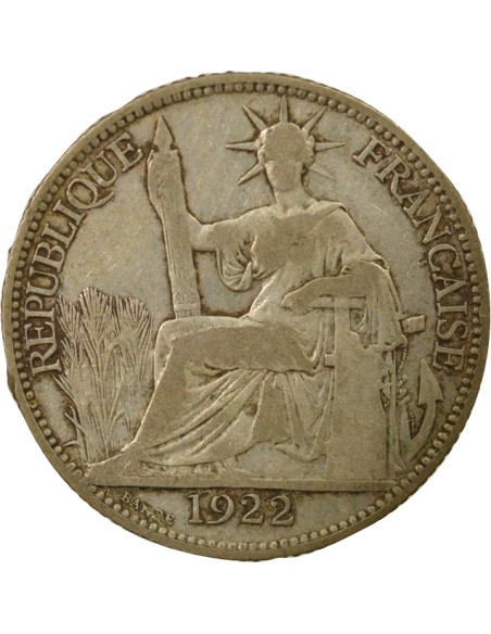 Indo-Chine Fr. Indochine Française - 20 Centiemes Argent 1922 20 centimes Argent 1922 A Paris