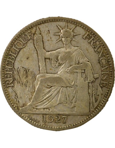Indo-Chine Fr. Indochine Française - 20 Centiemes Argent 1927 20 centimes Argent 1927 A Paris