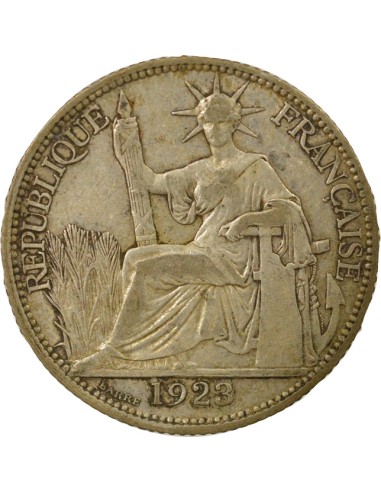 Indo-Chine Fr. Indochine Française - 20 Centiemes Argent 1923 20 centimes Argent 1923 A Paris