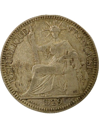 Indo-Chine Fr. Indochine Française - 10 Centièmes Argent 1929 10 centimes Argent 1929 A - Paris