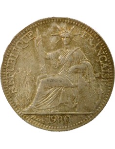 Indo-Chine Fr. Indochine Française - 10 Centièmes Argent 1930 10 centimes Argent 1930 A - Paris 2