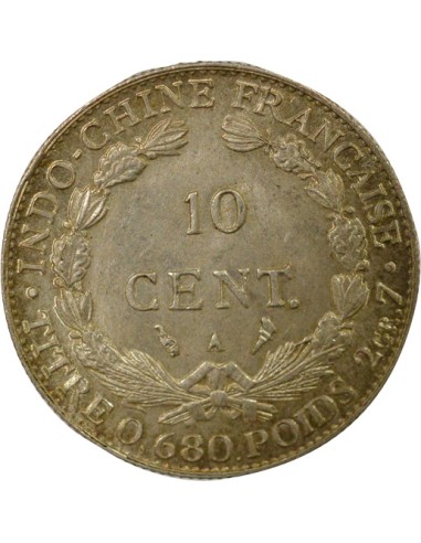 Indo-Chine Fr. Indochine Française - 10 Centièmes Argent 1930 10 centimes Argent 1930 A - Paris