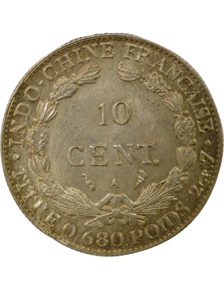 Indo-Chine Fr. Indochine Française - 10 Centièmes Argent 1930 10 centimes Argent 1930 A - Paris