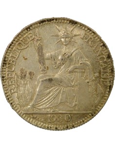 Indo-Chine Fr. Indochine Française - 10 Centièmes Argent 1930 10 centimes Argent 1930 A - Paris 2