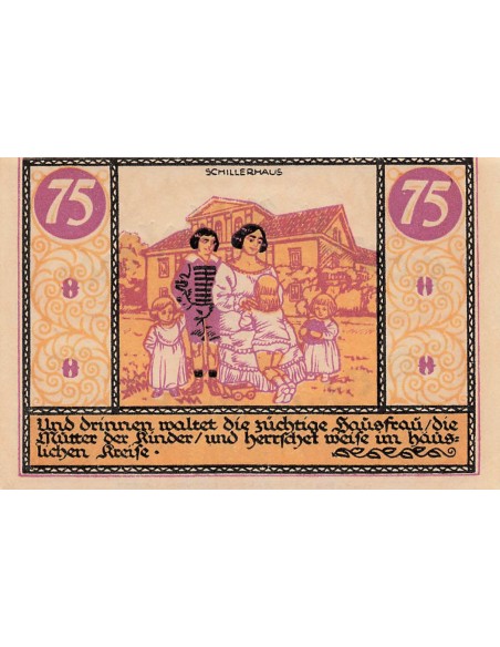 Allemagne 75 Pfennig - Rudolstadt - Notgeld - 1921 75 pfennig 1921
