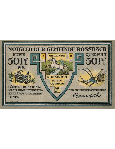 Allemagne 50 Pfennig - Rossbach - Notgeld 50 pfennig