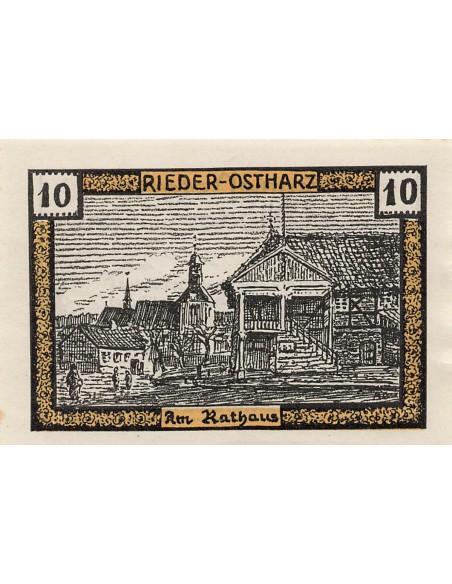 Allemagne 10 Pfennig - Rieder - Notgeld - 1921 10 pfennig 1921