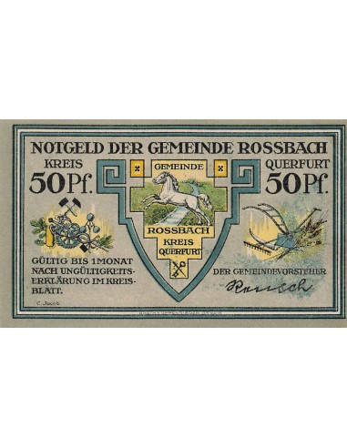 Allemagne 50 Pfennig - Rossbach - Notgeld 50 pfennig
