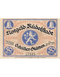 Allemagne 50 Pfennig - Rudolstadt - Notgeld - 1921 50 pfennig 1921