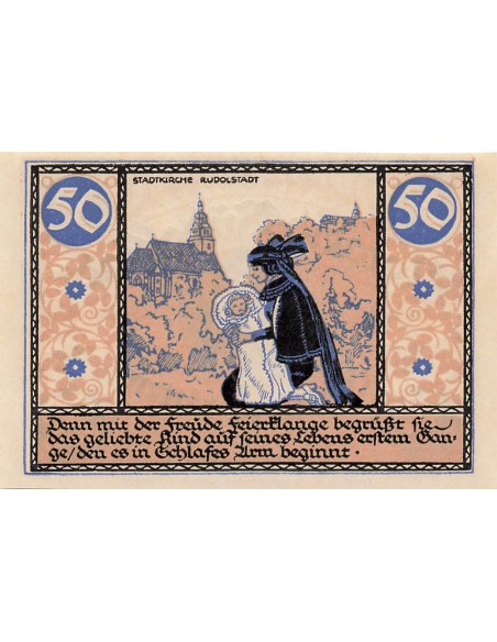 Allemagne 50 Pfennig - Rudolstadt - Notgeld - 1921 50 pfennig 1921