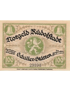 Allemagne 100 Pfennig - Rudolstadt - Notgeld - 1921 100 pfennig 1921