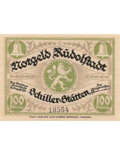 Allemagne 100 Pfennig - Rudolstadt - Notgeld - 1921 100 pfennig 1921