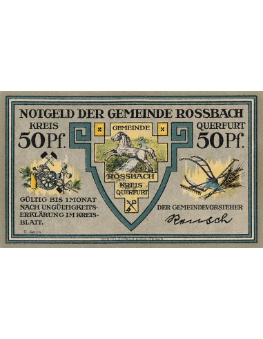 Allemagne 50 Pfennig - Rossbach - Notgeld 50 pfennig