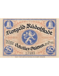 Allemagne 50 Pfennig - Rudolstadt - Notgeld - 1921 50 pfennig 1921