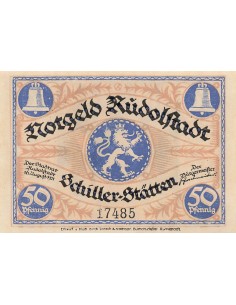 Allemagne 50 Pfennig - Rudolstadt - Notgeld - 1921 50 pfennig 1921