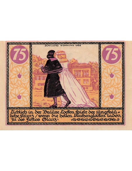 Allemagne 75 Pfennig - Rudolstadt - Notgeld - 1921 75 pfennig 1921