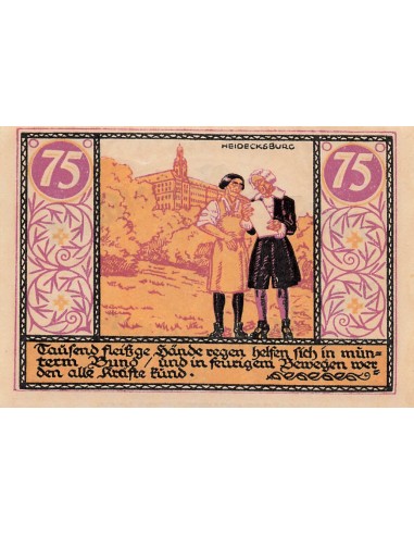 Allemagne 75 Pfennig - Rudolstadt - Notgeld - 1921 75 pfennig 1921