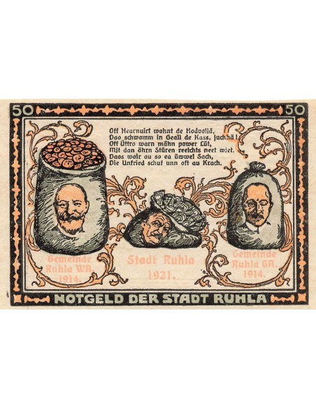Allemagne 50 Pfennig - Ruhla - Notgeld - 1921 50 pfennig 1921