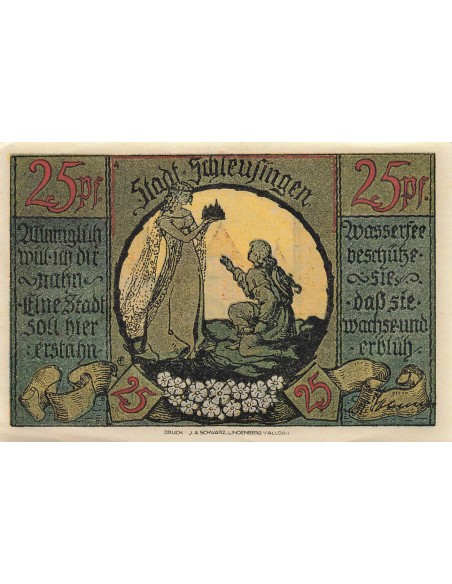 Allemagne 25 Pfennig - Schleusingen - Notgeld 25 pfennig