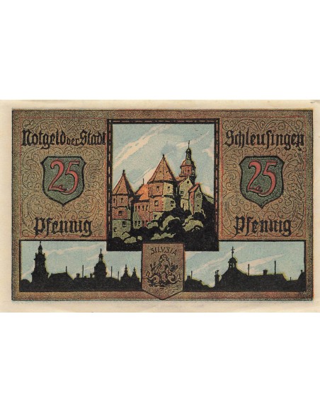 Allemagne 25 Pfennig - Schleusingen - Notgeld 25 pfennig