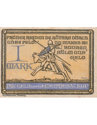 Allemagne 1 Mark - Satrup - Notgeld - 1921 1 mark 1921