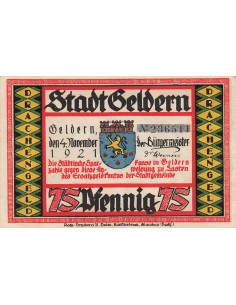 Allemagne 75 Pfennig - Geldern - Notgeld - 1921 75 pfennig 1921