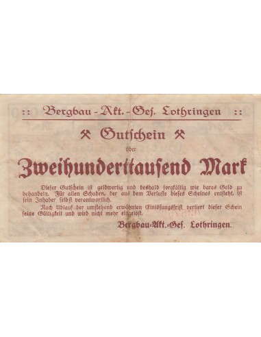Allemagne 200000 Pfennig - Bochum - Notgeld - 1923 2000000 mark 1923
