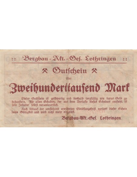 Allemagne 200000 Pfennig - Bochum - Notgeld - 1923 2000000 mark 1923