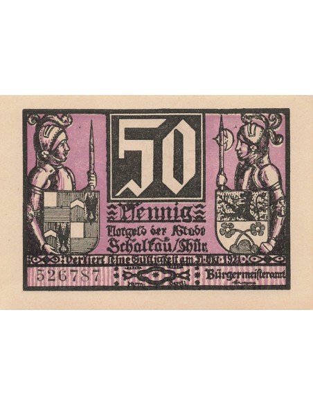 Allemagne 50 Pfennig - Schalkau - Notgeld 50 pfennig