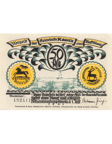 Allemagne 50 Pfennig - Rossla - Notgeld - 1921 50 pfennig 1921