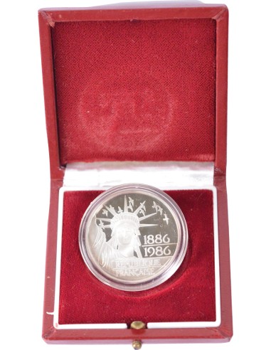 100 Francs argent BE - Liberté - 1986 - avec coffret et certificat 100 francs Argent 1986