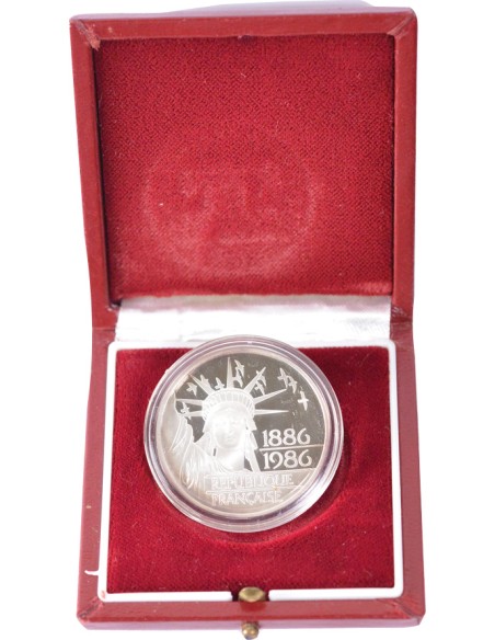 100 Francs argent BE - Liberté - 1986 - avec coffret et certificat 100 francs Argent 1986