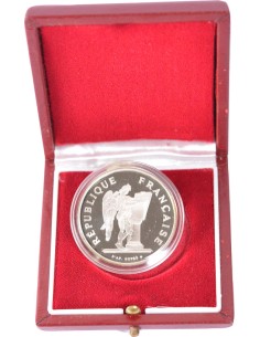 100 Francs argent BE - Droits de l'Homme - 1989 - avec coffret et certificat 100 francs Argent 1989
