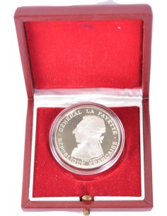 100 Francs argent BE - La Fayette - 1987 - avec coffret et certificat 100 francs Argent 1987