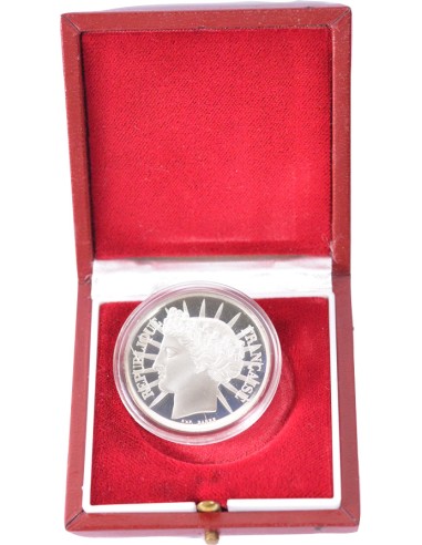 100 Francs argent BE - Fraternité - 1988 - avec coffret et certificat 100 francs Argent 1988