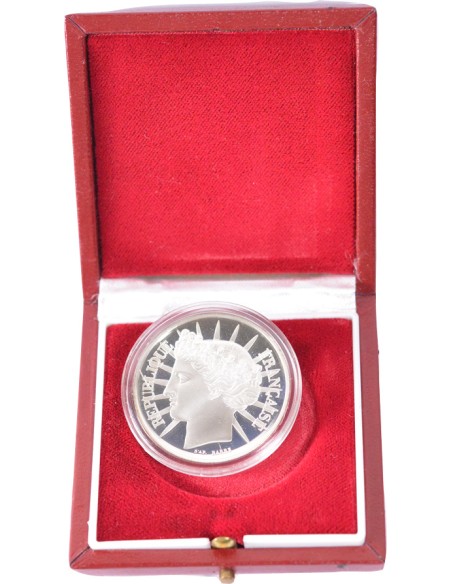 100 Francs argent BE - Fraternité - 1988 - avec coffret et certificat 100 francs Argent 1988