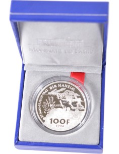 100 Francs argent BE - Koenig - 1994 - avec coffret et certificat 100 francs Argent 1994 2