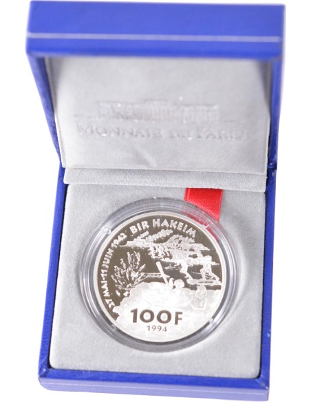 100 Francs argent BE - Koenig - 1994 - avec coffret et certificat 100 francs Argent 1994
