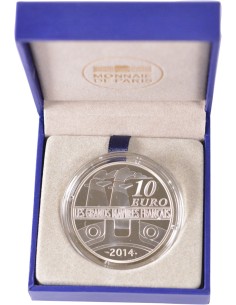 10 Euro argent BE - Normandie - 2014 - avec coffret et certificat 10 euros Argent 2002 2