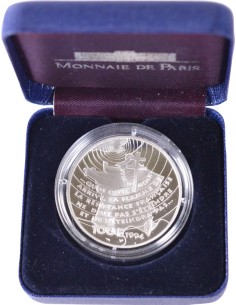 100 Francs argent BE - Appel du 18 Juin - 1994 - avec coffret et certificat 100 francs Argent 1994 2
